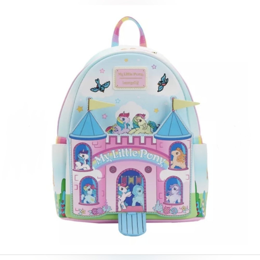 2022 Loungefly My Little Pony Castle Mini Backpack